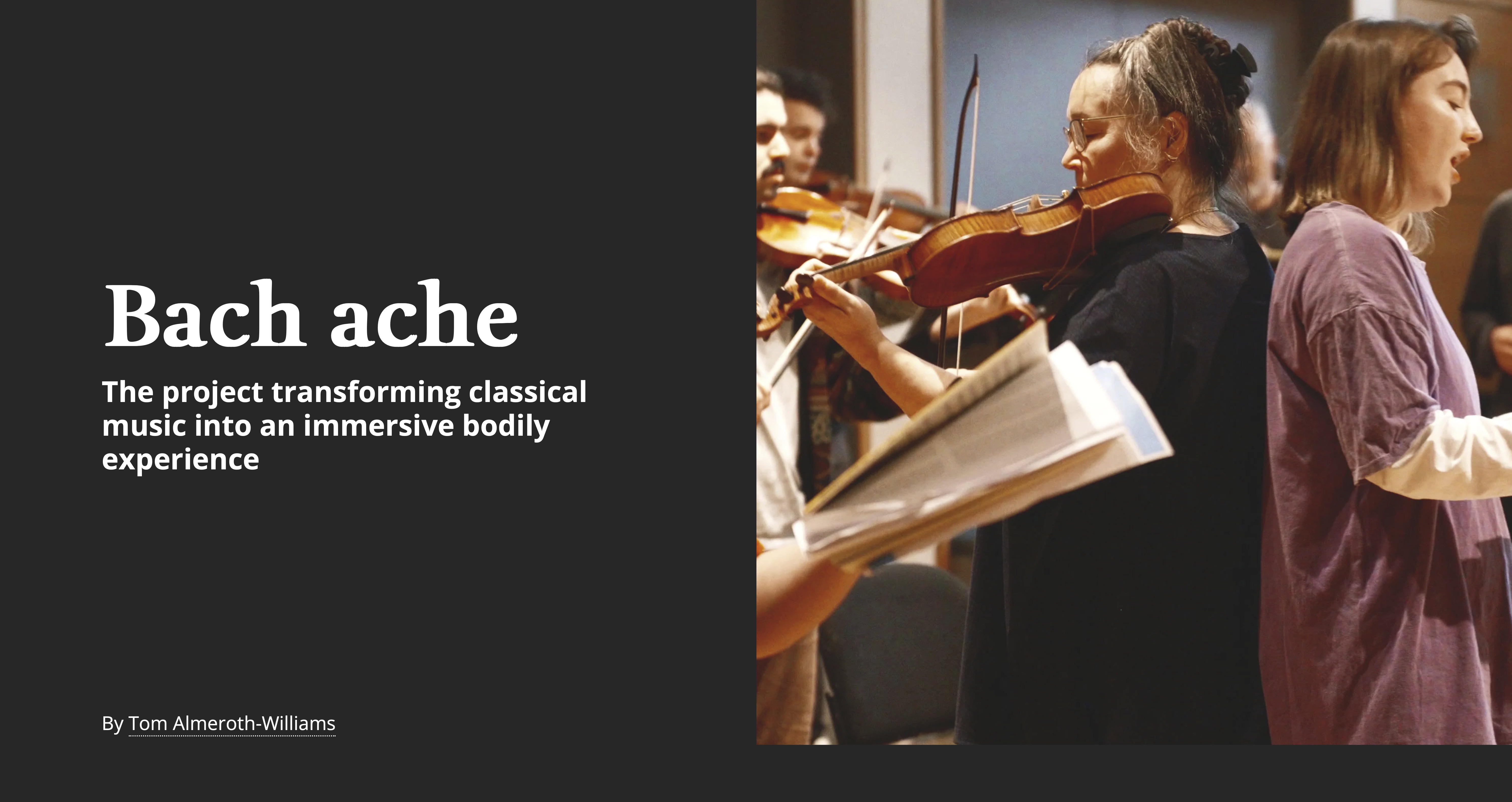 Cambridge University Press Release for 'Bach in the Flesh'
